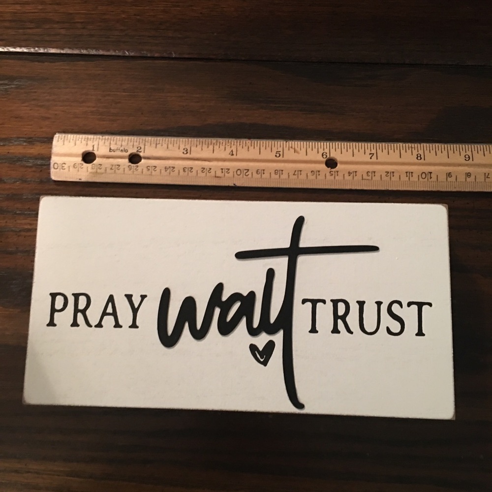 Decorative Inspirational Wall Hanging or Shelf/Bookcase Item